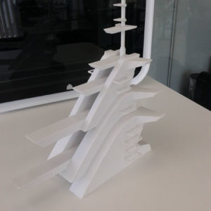 Fly-bridge tower visualisation for yacht design