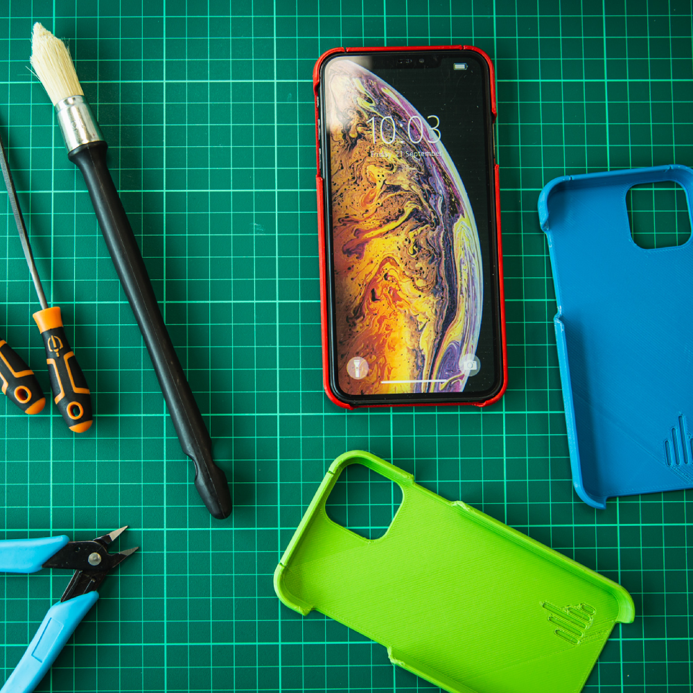 3D printed phone cases and preparation tools